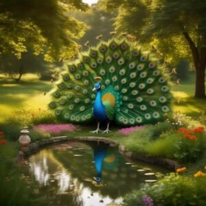 Peacock Garden Décor